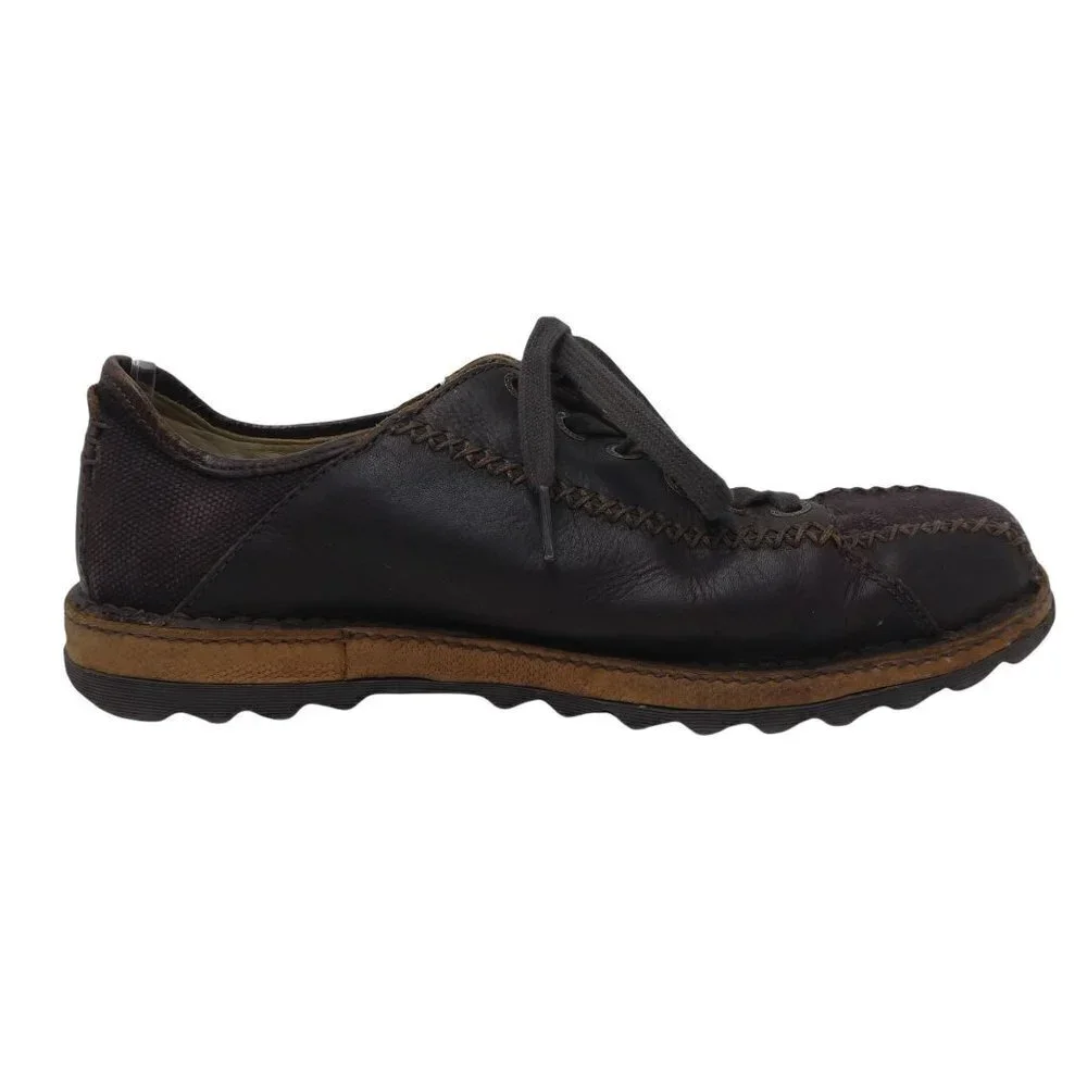 Dr.‎ Martens Oxford Shoes Mens 11 Brown Leather Canvas Comfort Lace Up